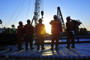 Oil Field Workers on Rig